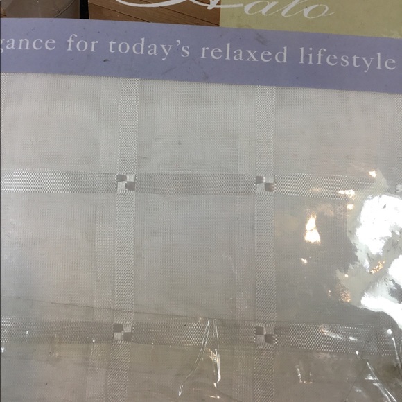 60x120" Tablecloth, white on white, NWT - Picture 3 of 3